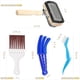 thumbnail image 5 of Kit de Herramientas de Limpieza de Aire Acondicionado de 4 Piezas, 1 Cepillo Limpiador de Serpentín de Condensador de Doble Cara y 3 Cepillos de Limpieza de Microfibra, 5 of 8