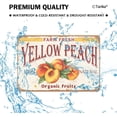 thumbnail image 5 of Farm Fresh Yellow Peach 100% Nature Organic Fruit Iron Poster Painting Tin Sign Vintage Wall Decor for Cafe Bar Pub Home Beer Decoration Crafts, 5 of 6