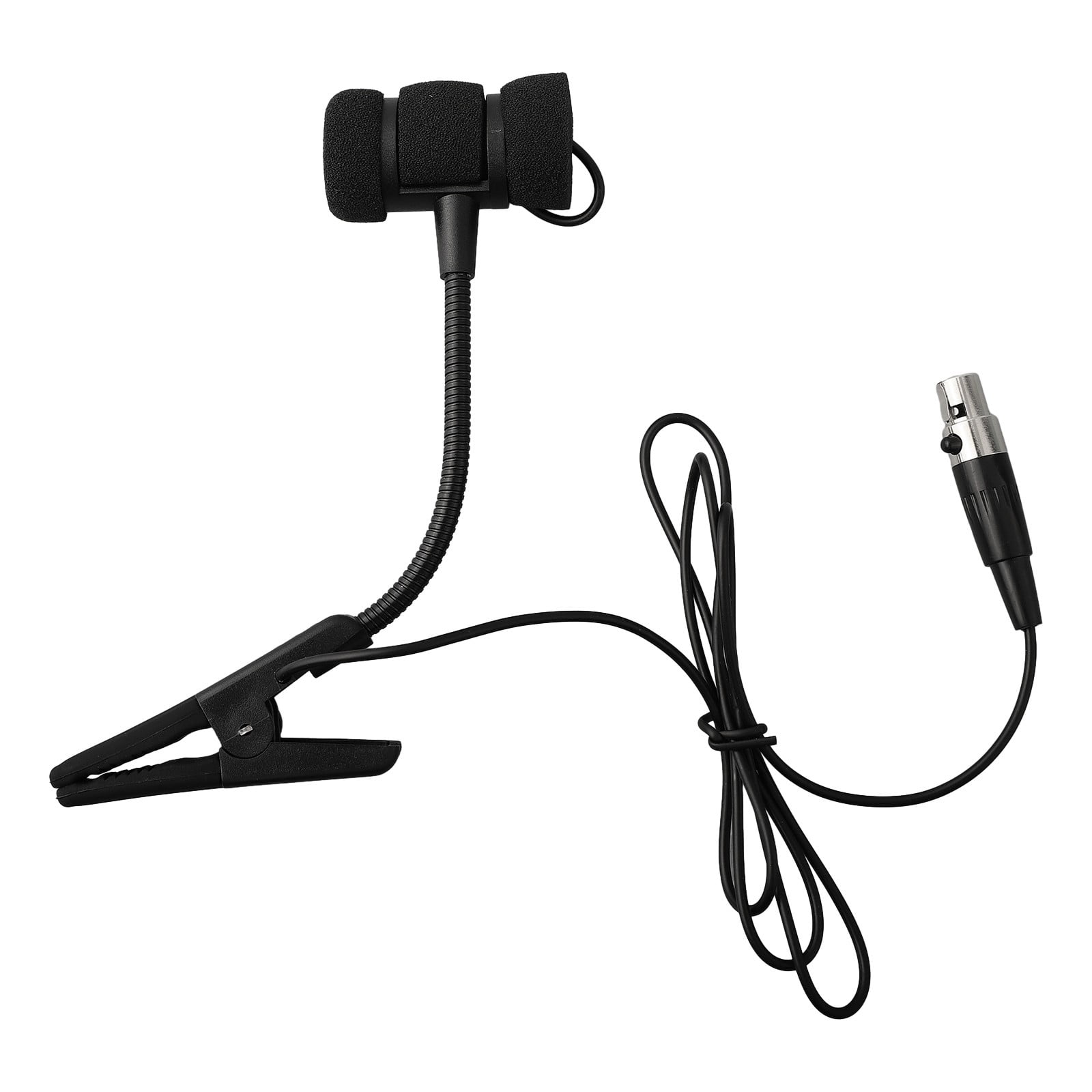4 Pin Wired Sax Microphone Omnidirectional Pickup For Music Instrument Clip-on Design For Various Instruments