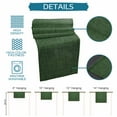 thumbnail image 7 of Vintage Blackish Green Short Table Runners 48 Inches, Cotton Linen Fabric Table Runner Dresser Scarf, Farmhouse Retro Beige Solid Color Tablerunner for Party/Kitchen/Dinner/Wedding Decor 13''x48'', 7 of 7