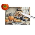 thumbnail image 2 of Lakeland Terrier Fall Kitchen Pumpkins Glass Cutting Board Large 12 in x 15 in, 2 of 5