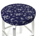 thumbnail image 3 of Disketp Bicycle1 Funda Redonda para Taburete, Funda de Cojín para Silla de Bar Suave y Elástica-12 inch, 3 of 7