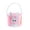 Pink, variant on Easter Bunny Felt Basket - Carrot Design & Soft Handle, Reusable Lightweight Holiday Tote