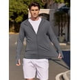 thumbnail image 2 of COOFANDY Men's Casual Light Jacket UPF 50+ Hooded Zip-Up Sun Shirt Breathable for Travel Fishing, 2 of 5