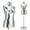 Silver, variant on Female Mannequin Dress Form Torso - Manikin Body with Metal Stand Height Adjustable, Display Mannequin Body for Sewing Clothes (40-75Inch, Golden)