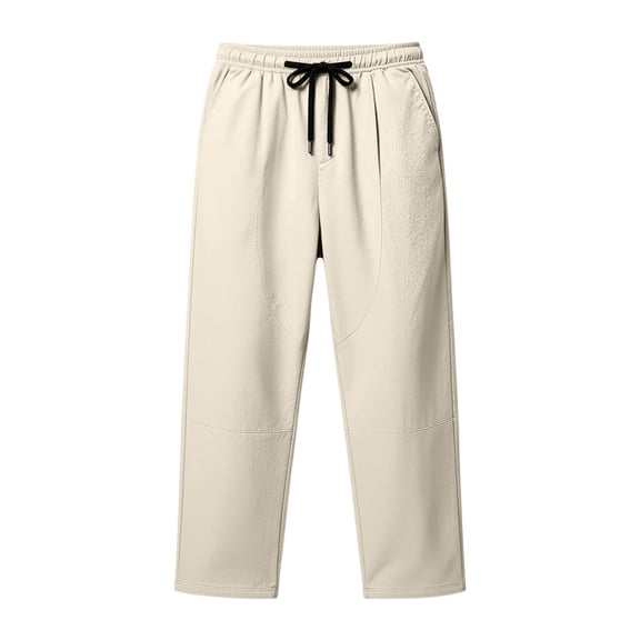 Yyuenw Cotton Plus Size Sweatpants for Men Open Bottom Elastic Waist Casual Athletic Pants Drawstring Breathable Loose Fit Joggers with Pockets