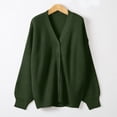 thumbnail image 6 of Nooxsoe Long Cardigans for Women Winter Warm Plus Size Knitwear Coat Open Front Fall Winter Knit Cardigan Long Cardigan Trendy Fall Clothes Soft Knit Long Sleeve Cardigan for Women Army Green L, 6 of 7
