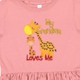thumbnail image 4 of Inktastic My Grandma Loves Me Giraffe Girls Toddler Dress, 4 of 5