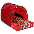 thumbnail image 6 of PAW Patrol Toddler Crib/Toddler Bed Traditional, Contemporary 90% plastic, 7% Fabric, 3 % Metal Toddler Beds Platform with Tent and Built-in Guardrails by Delta Children, Multicolor, 6 of 7
