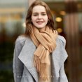 thumbnail image 5 of Bufanda Mujer,Fular Mujer,Bufanda De Invierno Para Mujer Chal De Pashmina Panuelos Larga Suave y Cálida Bufandas,Se Puede Utilizar Como Bufanda Chal, 5 of 5