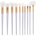 thumbnail image 1 of Makeup Brushes Set, 10 -Piece Spiral Makeup Brush, Unicorn Makeup Makeup Makeup Brush, 1 of 5