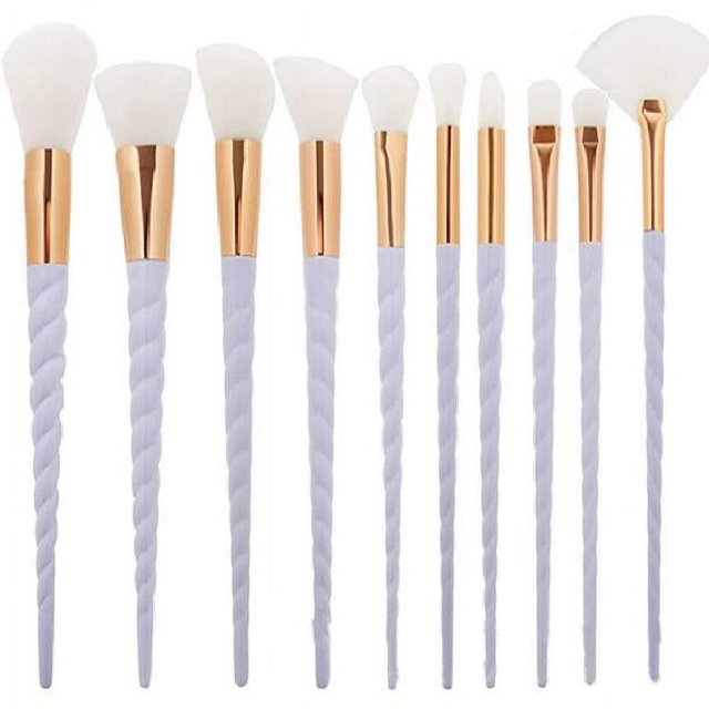 Makeup Brushes Set, 10 -Piece Spiral Makeup Brush, Unicorn Makeup Makeup Makeup Brush