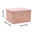thumbnail image 3 of EQWLJWE Storage Totes,Storage Bag Organizer,18L Linen Fabric Storage Box with Lid Foldable Organizer Bin with Handles Stackable Storage Basket, 3 of 6
