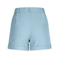 thumbnail image 5 of Womens Summer Shorts Classic Stretch Solid Color Slim Fit High Elastic Waisted Hiking Shorts with Side Pockets(S-3XL), 5 of 8