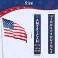 thumbnail image 4 of Ensemble de Bannières Patriotiques Verticales pour 250e Anniversaire de l'Indépendance, Bannières Suspendues Rouges, Blanches et Bleues en Polyester 30 X 180 cm Décorations du 4 Juillet Décoration Murale, Porche, Porte 1776 2026, 4 of 9