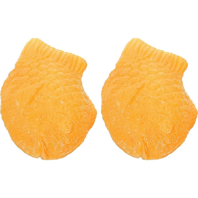 2pcs Orange Resin for Decoration Realistic Display Sample Toy Set for Kitchen 0.5 Inch