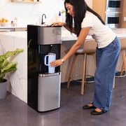Primo Deluxe Bottom Load Black and Stainless Water Dispenser model 601392