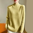 thumbnail image 2 of Women's Sweaters Womens Fall Clothes Women's Oversized Pullover Sweater Soft Knit Long Sleeve Round Neck Casual Comfortable Tops Loose Fit Solid Color Basic Sweater for Fall Winter, 2 of 3