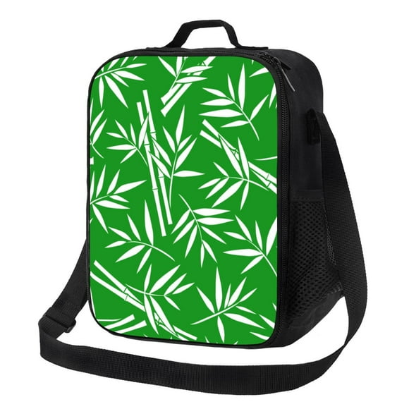 Kdxio Bamboo for Insulated Lunch Bag for Work School Travel with Adjustable Strap and Zipper Closure Lightweight Thermal Bento Tote