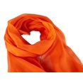 thumbnail image 3 of Longue Foulard en Chiffon de Soie Couleur Unie, 3 of 7