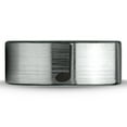 thumbnail image 2 of Tungsten Quarter Note Music Band Ring 8mm Men Women Comfort Fit Brushed Gray Flat Cut Black Polished, 2 of 4