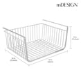 thumbnail image 4 of Cesta para colocar bajo repisa mDesign Hyde Collection para cocina, paquete de 2, 4 of 9