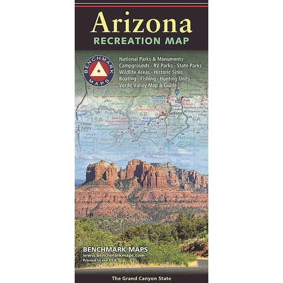 Benchmark Arizona Recreation Map, (Paperback)