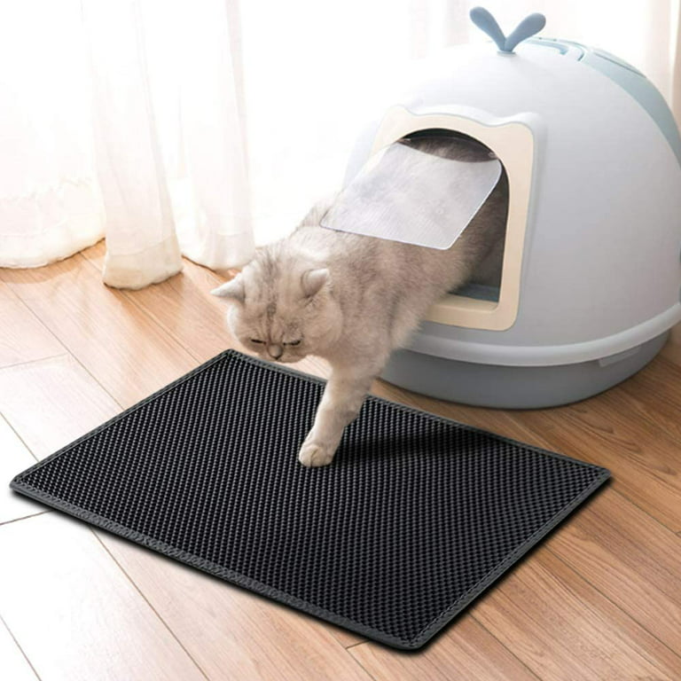 Cat Litter Box Mat XL: Easy Clean Litter Mat - Cat Litter Box Trapper - Cat  Trapping Litter Mat for Floor - Indoor Cat Litter Trapper