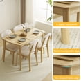thumbnail image 6 of Ktaxon Dining Table Set for 4 Solid Wood Dinner Table with Padded Chairs for Home Kitchen Restaurant 47" Wood Color, 6 of 12