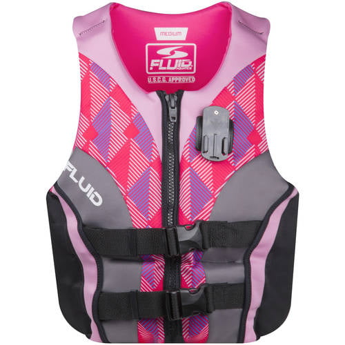 Fluid Aquatics PFD Women’s L pink gray with camera mount 