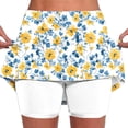 thumbnail image 3 of TaTaai Women Yoga Printed Sports Shorts High Waist Skinny Jogger Skort with Pockets Polyester Breathable Lightweight Stretchy Summer Daily Casual Wear Gift, 3 of 5