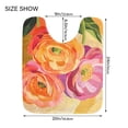 thumbnail image 5 of Yayeee Bath Rug for Bathroom Floor Non Slip Rectangle Fluffy Soft Absorbent Mat, 16"x24", Pink Abstract Floral, 5 of 7