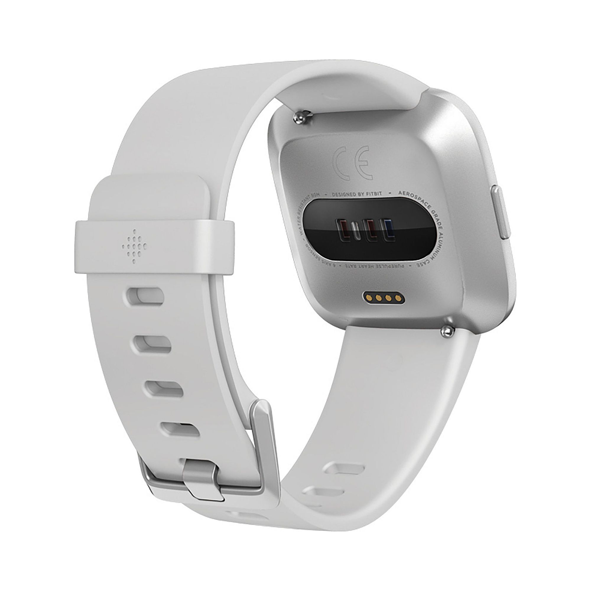 Restored Fitbit FB415SRWT Versa Smart Watch, One Size (S & L Bands Included) White/Silver Aluminum Lite Edition (Refurbished) - image 4 of 4