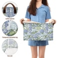 thumbnail image 5 of Yayeee Foldable Storage Basket for Shelves Set of 2 Waterproof Cloth Bins with Handles, Vibrant Hydrangeas Pattern, 5 of 7
