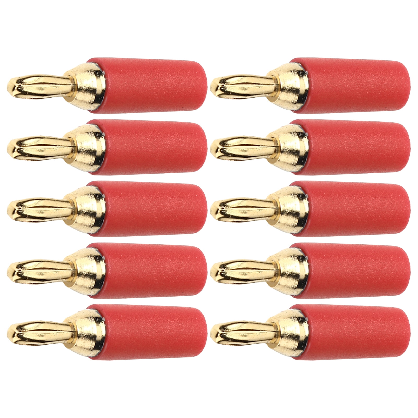 Bananas Connector, Male Good Signal Trasmission Gold Plated Brass