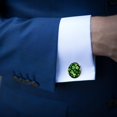 thumbnail image 3 of Saint Patrick's Day Elegant Stainless Steel Cufflink Set for Formal Attire, Made of Stainless Steel, for Special Occasions, 3 of 6