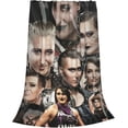 thumbnail image 2 of Rhea Wrestler Ripley Throw Blanket Lightweight Air Conditioner Blanket King Size Blankets for All Seasons Funny Blankets for Office for Running 40"x30", 2 of 8