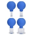 thumbnail image 3 of 4Pcs Silicone Glass Cupping Therapy Set Massage Vacuum Cupping Cups Kit for for Face Leg Arm Back ShoulderBlue, 3 of 9