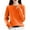Orange-A, variant on 2025 Puawkoer Thermal top 1pc warm clothing Pranks for Adults Merchandise Cool Things Fleece Tops for Women Long Sleeve Desk Toy Women Casual Solid Color Bottoming Shirt Slim High Knitted Long Sleev