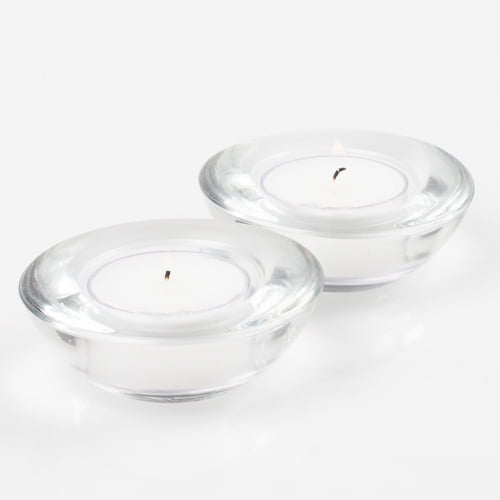 Richland Tealight Candles & Eastland Tealight Clear Chunky Holders Set