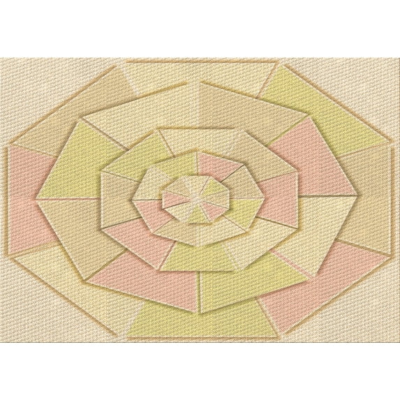 Ahgly Company Machine Washable Indoor Rectangle Transitional Khaki Gold Area Rugs, 8' x 12'