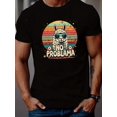 thumbnail image 2 of T-Shirt à Manches Courtes d'Été pour Hommes NO Problemama, 2 of 5