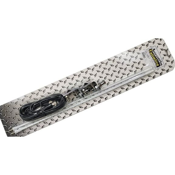 Accessories Unlimited AUMM22-W CB Radio Dual 2 Foot Antenna Kit - White