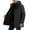 Black, variant on Kureaily Winter Thick Warm Hooded Jacket Loose Fit Coat For Cold Weather Insulated Outdoor Overcoat With Thermal Casual And Stylish Design For Men's Winter Coat
