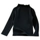 thumbnail image 2 of Blusas y camisas de manga larga con cuello redondo para niños, sudadera deportiva informal de color liso con cuello redondo y manga larga para niñas, top de poliéster, 2 of 5