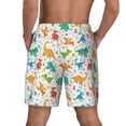 thumbnail image 4 of Uemuo Dinosaur Pattern Mens Swim Trunks Quick Dry Board Shorts with Mesh Lining, Stretch Beach Shorts Quick Dry No-Chafing Board Shorts-3X-Large, 4 of 9