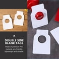 thumbnail image 3 of FRCOLOR Hanging Tags Creative Double Side Blank PVC Tags for Decor White Reusable 100 Pieces,3.54"X2.36"X0.04", 3 of 5