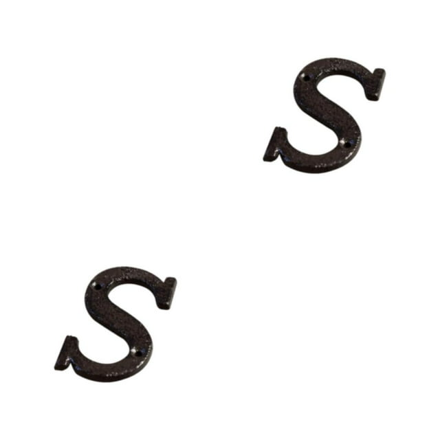 Transemion Durable And Rustproof Metal House Number Plaque For Stylish Door Decoration B17--S 2Set