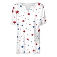 thumbnail image 4 of MAIHAN 250 Years Tshirt Women Women American Flag Print Plus Size American Flag Shirts Summer Baggy Tops Casual Short Sleeve Tee Tops, 4 of 4