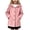 Pink-uBOZ, variant on Vdoaml Girls Hooded Wool Blend Coat Kids Single Breasted Button Down Mid Length Outerwear with Side Pockets 10-11 Years Khaki
